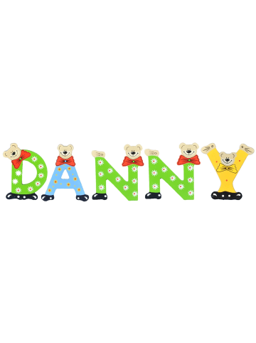 Playshoes Deko-Buchstaben "DANNY" in bunt