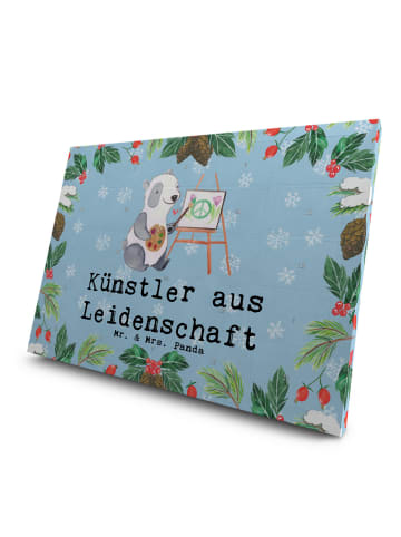 Mr. & Mrs. Panda Tee Adventskalender Künstler Leidenschaft mit S... in Eisblau