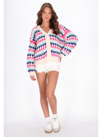 myMo Cardigan in turquoise multicolor
