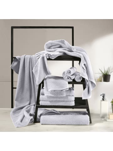 REDBEST Frottier, Leichtfrottier Duschtuch 4er-Pack Oceanside in silber