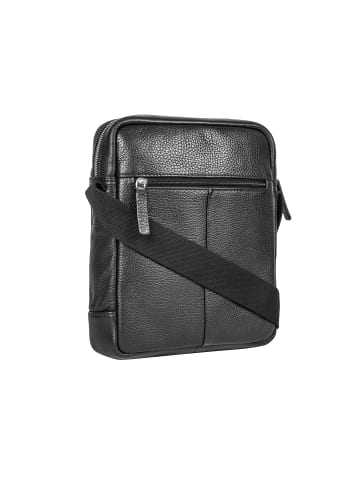 Strellson Schultertasche 'Kennington Marcus in Schwarz 22 x 25 x 6 cm'