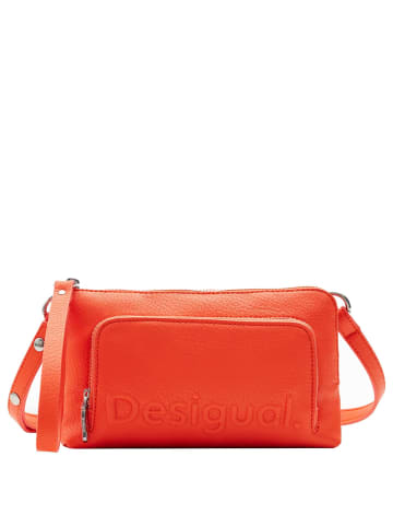 Desigual Half Logo 24 Lisa - Umhängetasche 20 cm (white) in orange