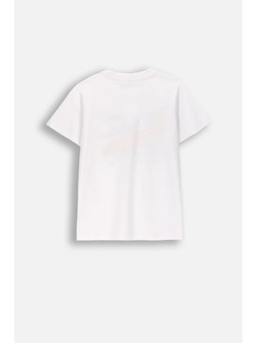 Coccodrillo Baumwoll-T-Shirt mit kurzen Ärmeln in weiß