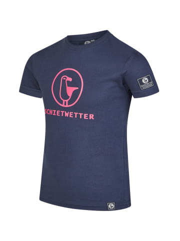 SCHIETWETTER T-Shirt "Lou", 100% Baumwolle, in navy/pink