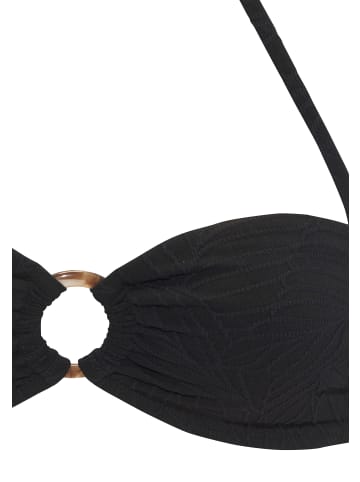 LASCANA Bandeau-Bikini-Top in schwarz