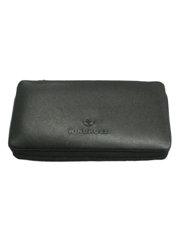 Windrose Ambiance Schmuckkasten Leder 12 cm schwarz