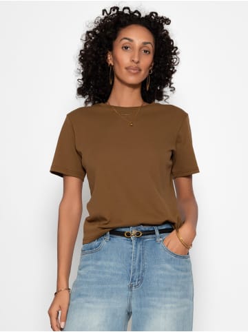SASSYCLASSY Rundhals T-Shirt in Khaki