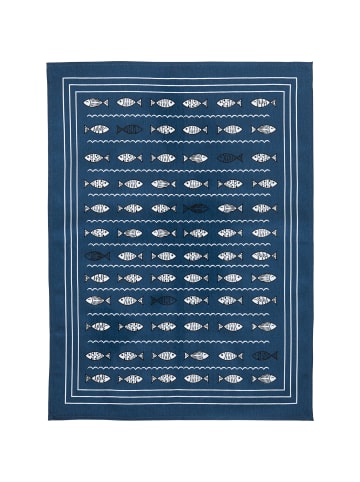 Erwin Müller Baumwolle Geschirrtuch 3er-Pack in Fische blau