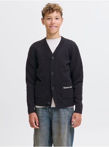JACK & JONES Junior Strickjacke in Black