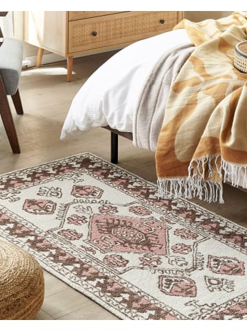 Beliani Kurzflor TOMARZA in Bunt/Braun/Rosa - (W) 80 x (H) 150 x (L) 150 cm