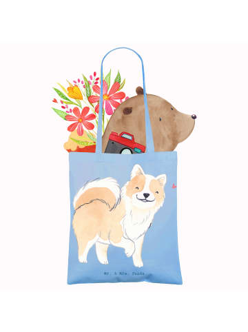 Mr. & Mrs. Panda Shopping Tasche Islandhund Lebensretter ohne Sp... in Sky Blue