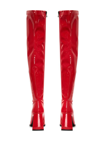 CESARE GASPARI Over the knee Stiefel in Red