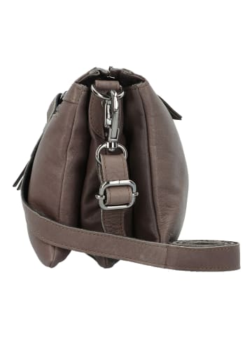 Alassio Ambra Umhängetasche Leder 20 cm in grau