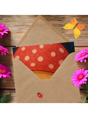 Mr. & Mrs. Panda Grußkarte Gespenst  Prost  Design ohne Spruch in Weiß