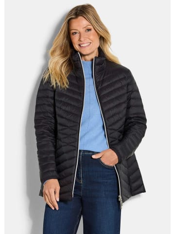 GOLDNER Steppjacke Herbstjacke mit Daunen, Stehkragen in schwarz