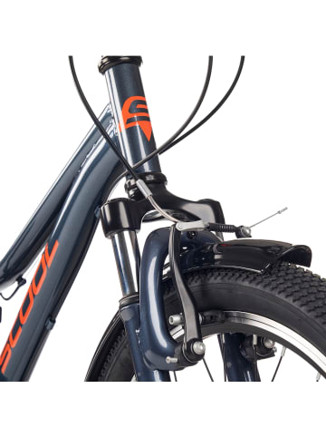 S'COOL Kinderfahrrad - troX 20 Zoll 6-Gang | ab 6 Jahre - Dark Grey/Orange