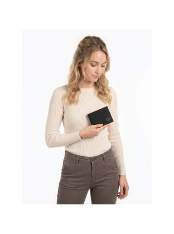 oxmox New Cryptan Geldbörse RFID Schutz 12 cm in schwarz-windrose 2.0grey