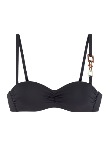 LASCANA Bügel-Bandeau-Bikini-Top in schwarz