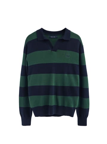 Polo Club Pullover in Navyblau-Grün