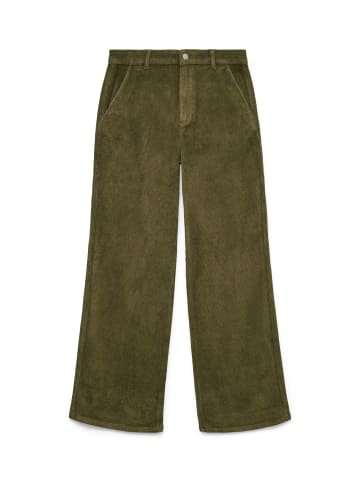 Vero Moda MARGOT HR WIDE CORDUROY PANTS in Grape Leaf