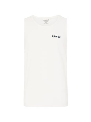 BLEND Rundhalsshirt BHFlok in Weiß