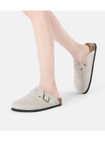 EVERAU Australia Leder Sandalen Pintail in Wildleder in Taupe