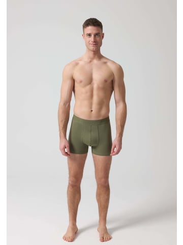 SNOCKS Boxershorts ohne Logo aus Bio-Baumwolle 6 Stück in Olive