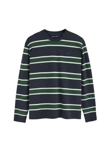 Polo Club Langarmshirt in Navyblau-Flaschengrun