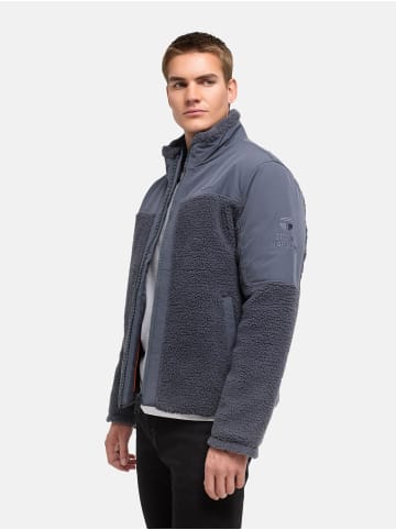 STONE HARBOUR Plüschjacke Riveen XX in Blue Grey