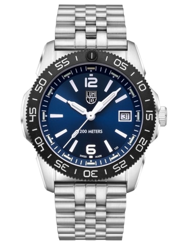 Luminox Taucheruhr Pacific Diver Stahl/Blau mit 2 Bändern