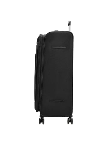 D&N Travel Line 9504 - 4-Rollen-Trolley L 76 cm erw. (dark red) in schwarz