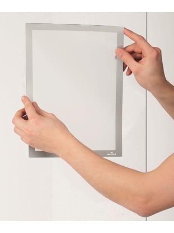 Durable Folienrahmen Duraframe Sun A4 322 x 236 mm silber