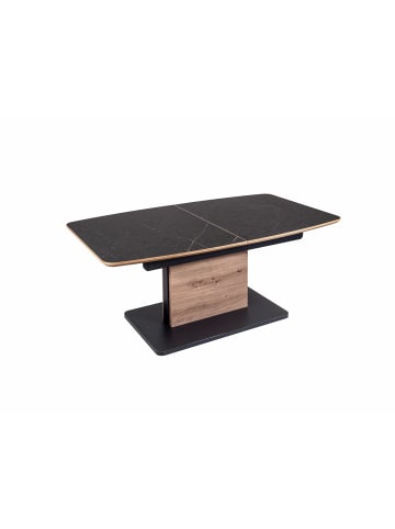 58 aufm Kessel COUCHTISCH höhenverstellbar und ausziehbar Cori 120x56x70 HPL Nero