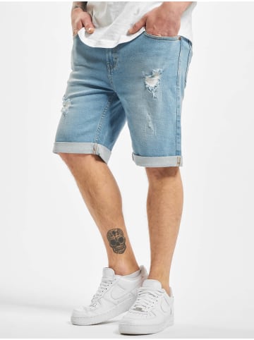 DENIM PROJECT Jeans-Shorts in lightblue destroy