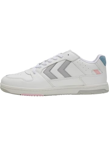 Hummel Hummel Sneaker Low Power Play Unisex Erwachsene in WHITE/PEACHY KEEN