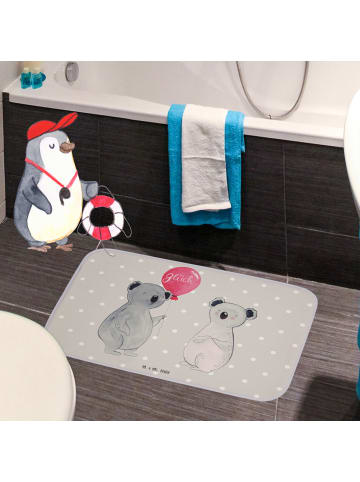 Mr. & Mrs. Panda duschmatte Koala Luftballon ohne Spruch in Grau Pastell