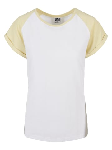 Urban Classics T-Shirts in white/softyellow