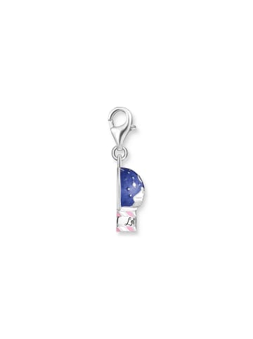 Thomas Sabo Charm-Anhänger in silber, lila. rosa