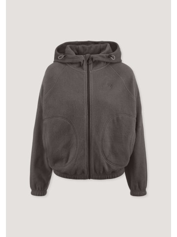 Hessnatur Softfleece Jacke in dunkles mauve