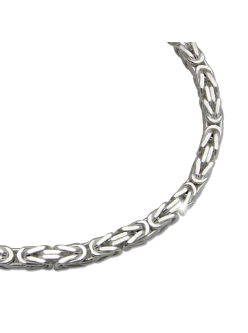 SilberDream Königskette Vierkant-Form Armband 925 Sterling Silber ca. 19cm silber