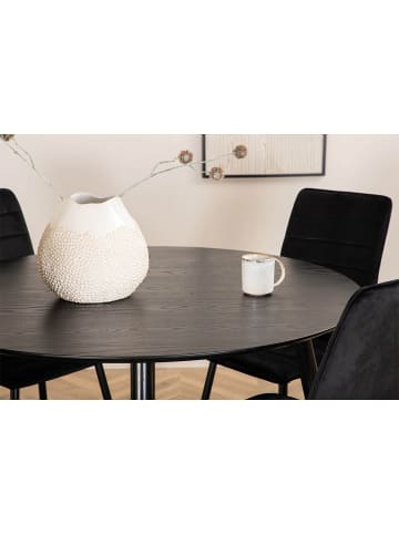 ebuy24 Essgruppe Dipp 30 (5-teilig) Schwarz 115 x 115 cm