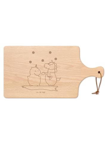 Mr. & Mrs. Panda schneidbrett Einhorn Schneemann ohne Spruch in Transparent