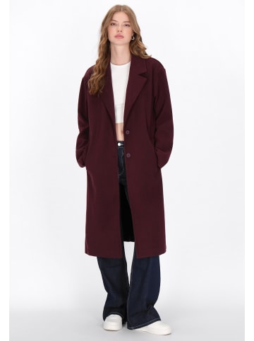myMo Women Coat in burgundy