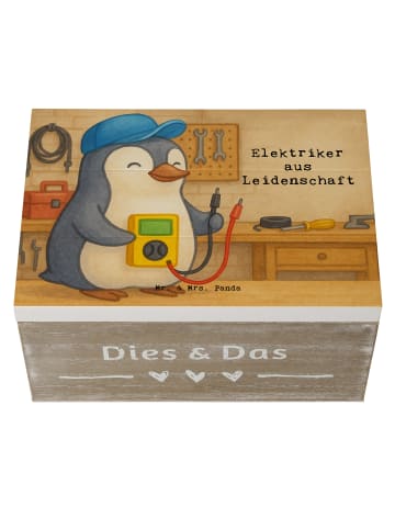 Mr. & Mrs. Panda Aufbewahrungsbox Elektriker Leidenschaft Design... in Weiß