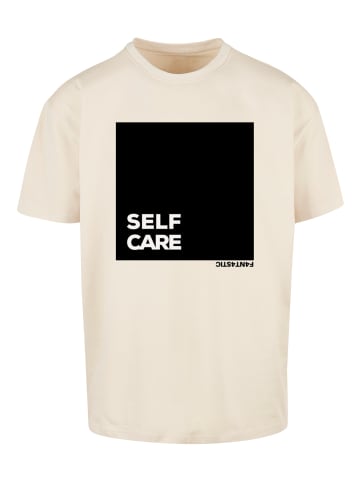 F4NT4STIC Heavy Oversize T-Shirt SELF CARE OVERSIZE TEE in sand