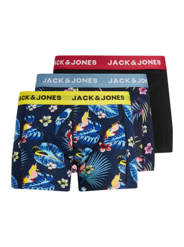 Jack & Jones Trunk JACFLOWER BIRD TRUNKS 3er Pack slim in Mehrfarbig