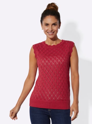 WITT WEIDEN Strick-Pullunder in erdbeere