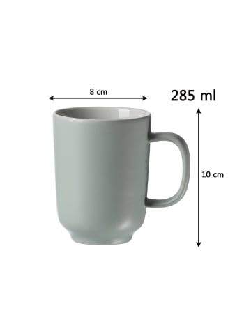 Ritzenhoff & Breker 4er Set Kaffeebecher Jasper 285 ml in Mint