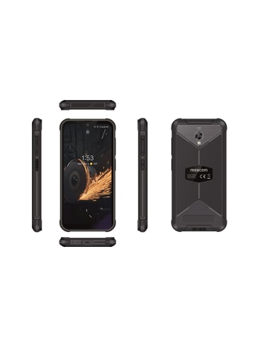 Maxcom Smartphone Handy MS572 4G, 5,7'' Display, 4100 mAh Akku, 13 + 5 Mpx in Schwarz