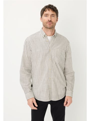 Camel Active Langarmhemd mit Button-Down-Kragen in Olivgrün